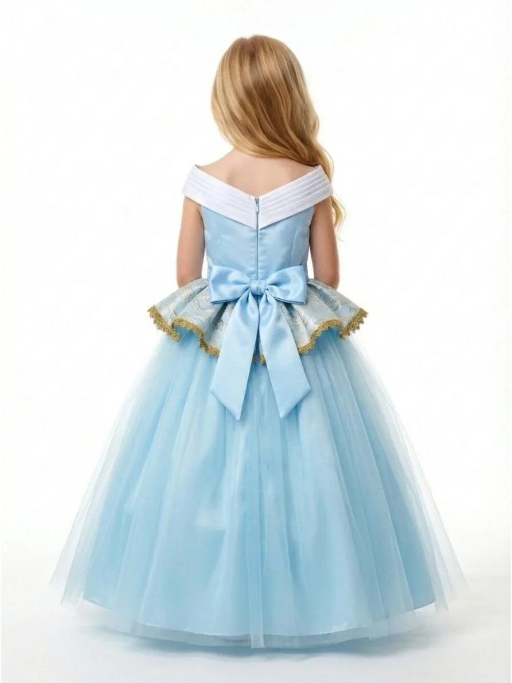 Girls Cinderella Inspired Princess Dress Costume (Size 5)